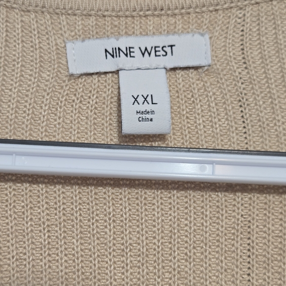 Nine West Women's Tan Cardigan Sweater- Size XXL - Picture 2 of 7